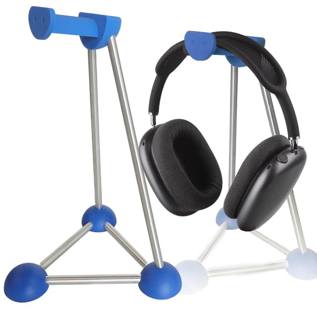 AJKTHGE Headphone Stand, Desktop Headset Holder, Desk Earphone Stand, Gaming Headsets, for SteelSeries/Logitech/HyperX/Sony/Beats/Sennheiser/Anker/Xbox, and All Headphones.(Blue)