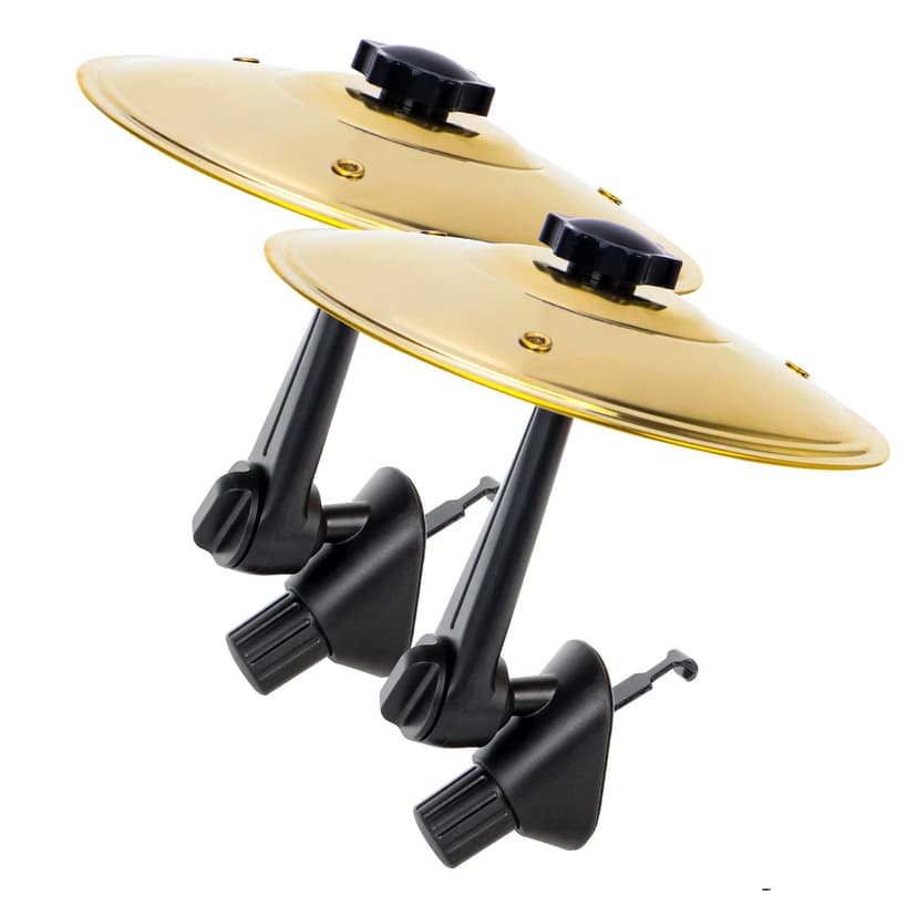 WGSWX 2-Pack Car Cymbal Air Vent, Mini Car Drum Cymbal for Car Set, Car Symbol Drum Crash Cymbal for Music Lovers Gift & Drummers，Fits for Most Vehicles (Gold)