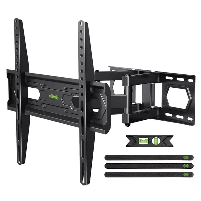 USX MOUNT TV Wall Mount for 32-74 inch Flat Screen/LED/4K up to 110lbs, Full Motion TV Mount Bracket with Swivel & Tilt Articulating Dual Arms, Max VESA 400x400mm, Fits 12/16" Wood Studs
