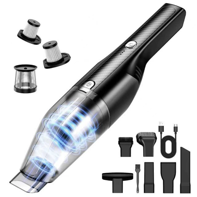 Antaha Handheld Vacuum Cordless -Car Vacuum Portable Cordless Cleaner with 11000Pa Powerful Suction,1.2lbs Lightweight, Type-C Charge, Multiple Accessories, Portable Hand Vacuum for Home, Pet and Car