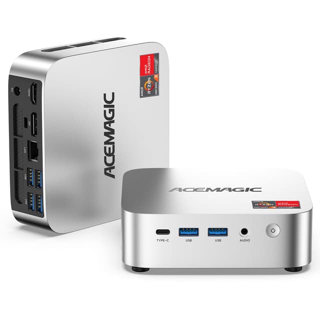 ACEMAGIC K1 Mini PC AMD Ryzen 4300U 16GB DDR4 1TB SSD Mini Computers (Turbo 3.7GHz), Win 11 Pro Radeon 4K Triple Display Desktop Computers 3.2USB-C Max 28W, VESA GbE/WiFi/BT Education/Business Office