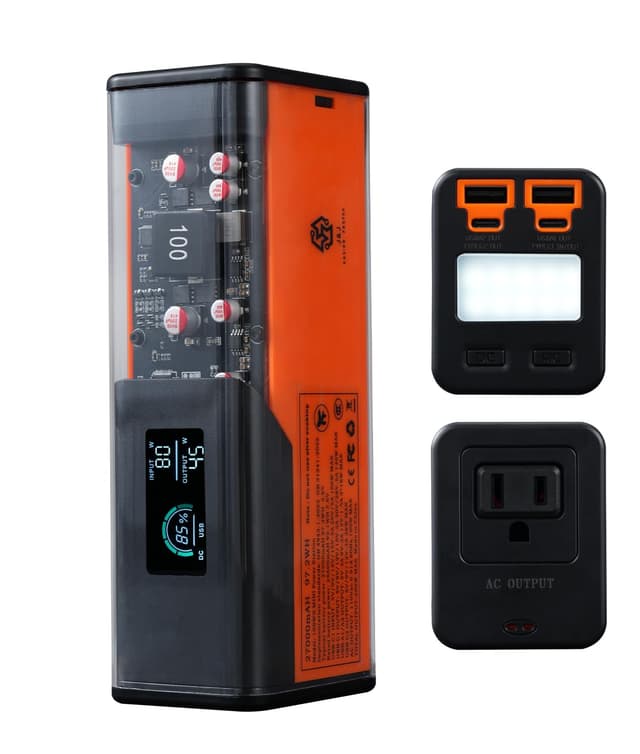 J&J EASIER, FASTER Laptop Power Bank with AC Outlet 110V/100W, 140W Super Fast Charging USB-C, 27000mAh Portable Laptop Charger, Power Bank for Camping Home use, Battery Backup for WiFi Router CPAP