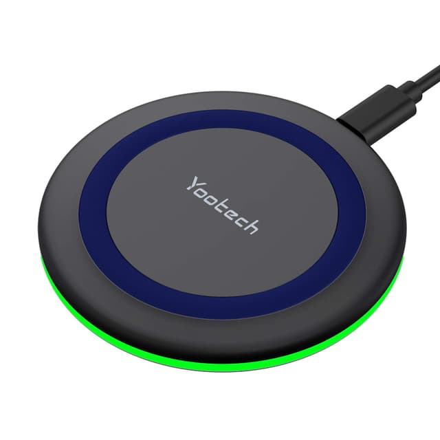 Yootech Wireless Charger,10W Max Wireless Charging Pad Compatible with iPhone 17/17 Pro/17 Pro Max/Air/16/15/14/13/SE 2022/12/11,Samsung Galaxy S25/S24/S23,for AirPods Pro 3(No AC Adapter)