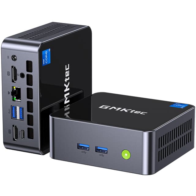 GMKtec M3 Plus Mini PC with Intel Core i9 12900HK(14C/20T 5.0 GHz), 32GB DDR4 RAM+1TB NVMe SSD, Mini Desktop Computer Triple 4K Display, WiFi 6, BT5.2, USB-C