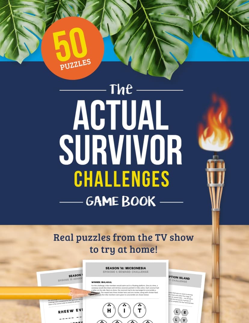 The Actual Survivor Challenges Game Book: Real puzzles from the TV show to try at home!