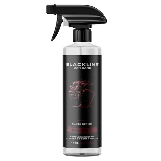 Blackline Luxury Scented Interior Cleaner Reset Deep Cleans & Deodorizes All Surfaces, pH-Neutral High-Foam Formula, Long-Lasting Premium Fragrance for Cars (16 Fl Oz, Teakwood)