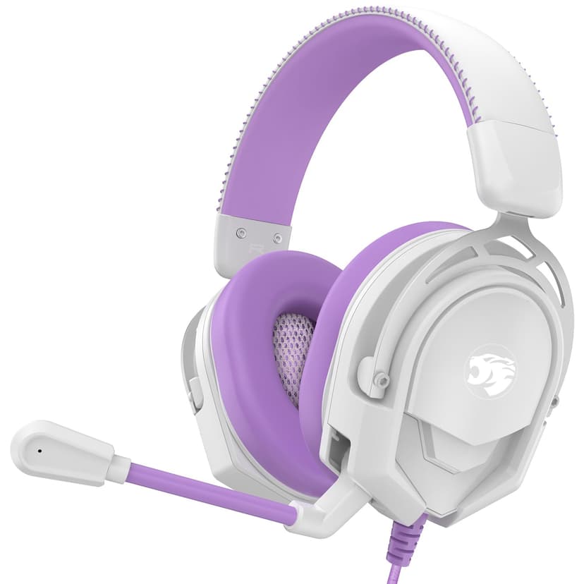 IMYB A88 Gaming Headset with Mic for Ps5, Pc, Xbox One Series X/s, Ps4, Switch, Stereo Wired Noise Cancelling Headphones with Microphone for Computer, Laptop, Mac, Nintendo, Games (Purple)