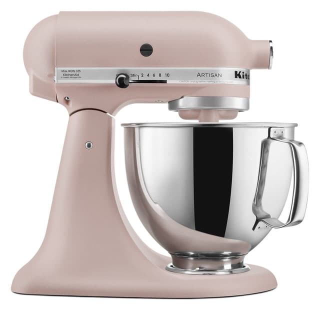 KitchenAid Artisan Series 5 Quart Tilt Head Stand Mixer with Pouring Shield KSM150PS, Feather Pink