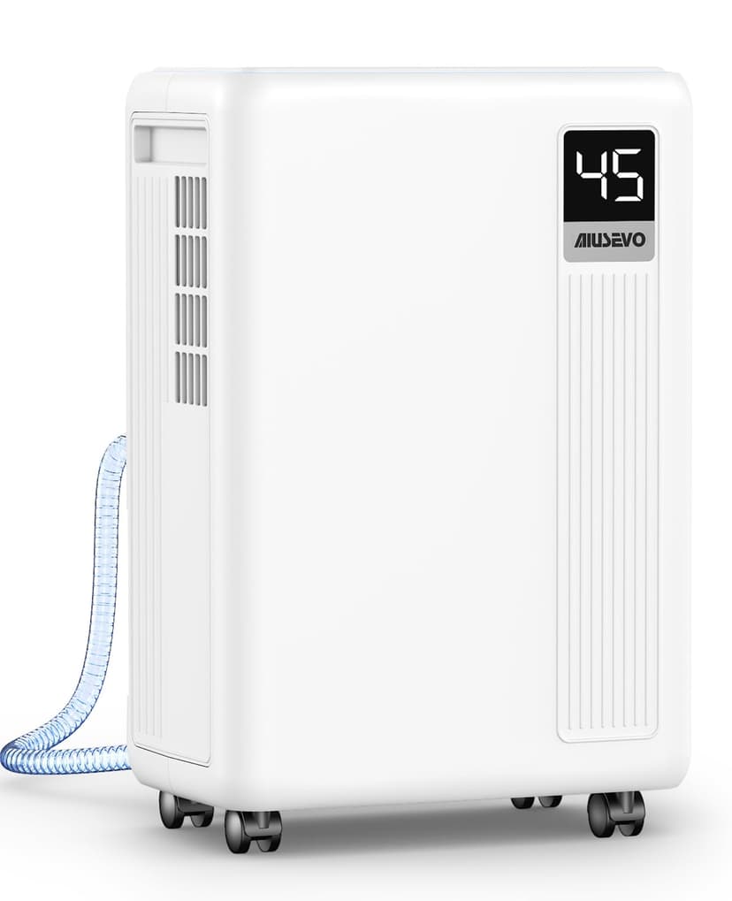 30 Pint Dehumidifier for Basement, 2500 Sq. Ft Dehumidifiers for Home with Drain Hose, 3 Modes, Smart Humidity Control, 24H Timer, 0.52 Gal Water Tank, for Whole House, Bedroom, Bathroom, Garage, Rv