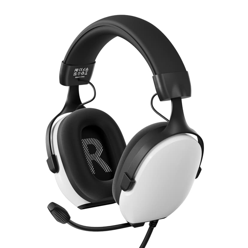 CASLSI Gaming Headsets with Mic for Xbox,PS4,PS5,Switch,PC,7.1 Surround Sound Gmaing Headphones with Noise Cancelling Microphone,50MM Dynamic Drivers, 3.5MM Audio Jack-White