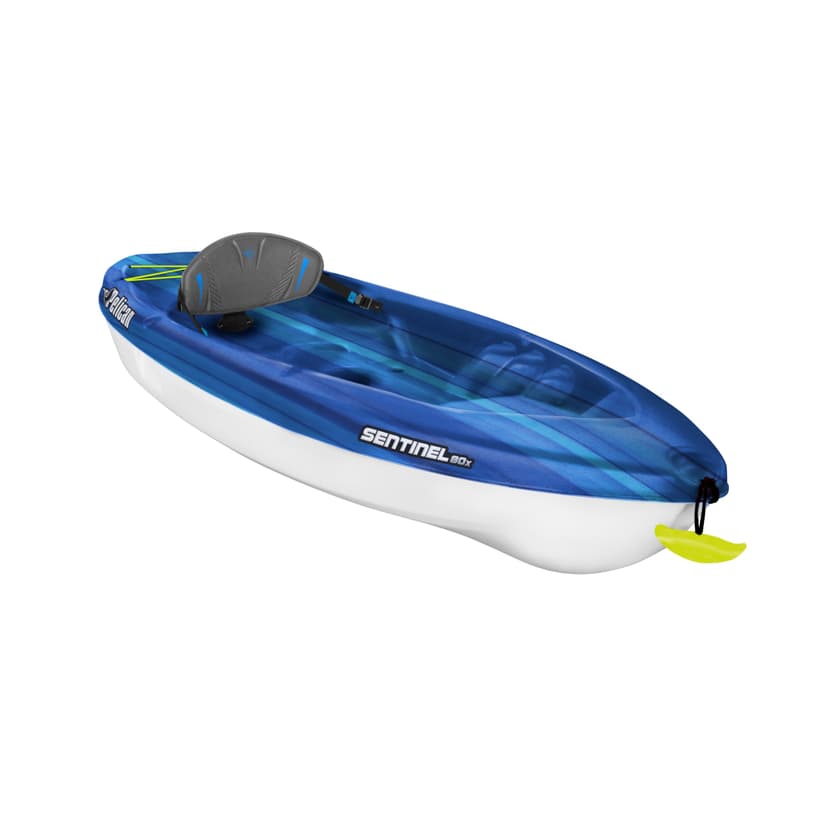 Pelican Sentinel 80x - Sit-on-top Kayak - Recreational One Person Kayak - 8ft - Fade Deep Blue White