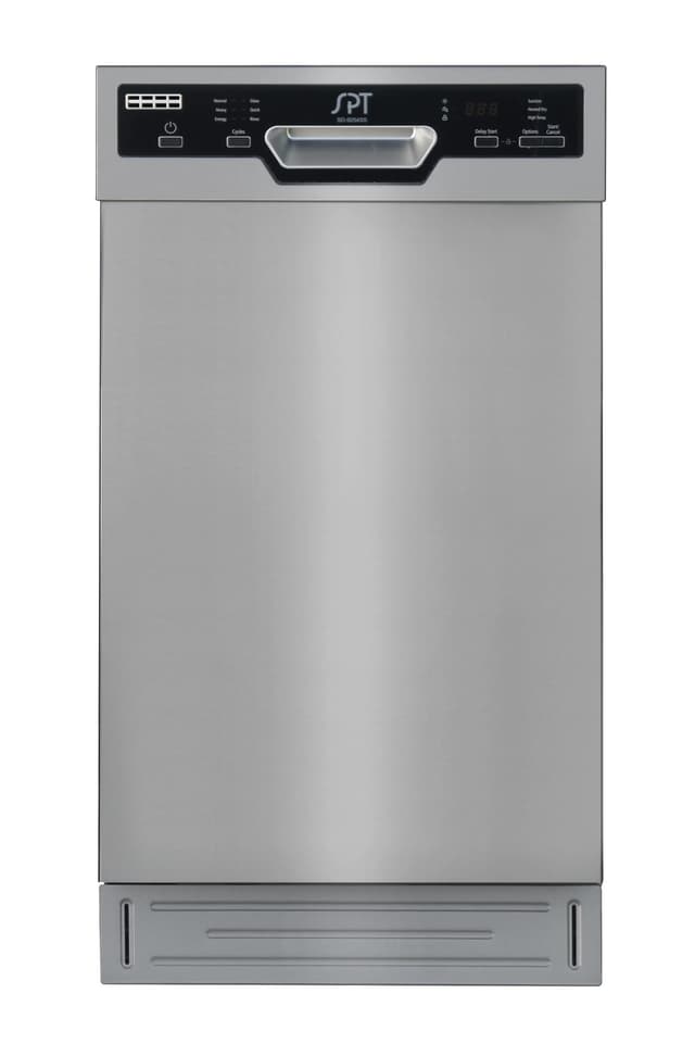 SPT SD-9254SSA 18″ Wide Built-In Stainless Steel Dishwasher w/Heated Drying, ENERGY STAR, 6 Wash Programs, 8 Place Settings and Stainless Steel Tub