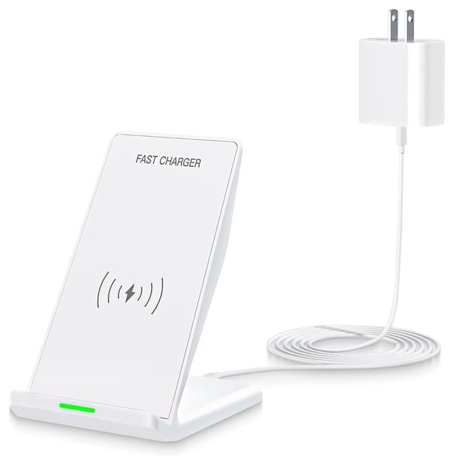 Wireless Charging Phone Stand,15W Fast Wireless Charger Station with 20W Adapter USBC Charger for Apple iPhone 17 Pro Max/17 Pro/Air/16/15/14/13,Samsung Galaxy S25 Ultra/S24/S23/S22/Z Flip Fold/Note20