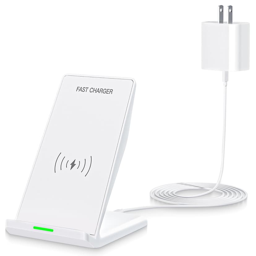 Wireless Charging Phone Stand,15W Fast Wireless Charger Station with 20W Adapter USBC Charger for Apple iPhone 17 Pro Max/17 Pro/Air/16/15/14/13,Samsung Galaxy S25 Ultra/S24/S23/S22/Z Flip Fold/Note20