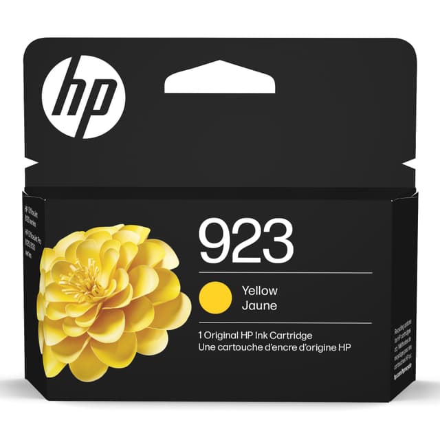 HP 923 Yellow Ink Cartridge | Works OfficeJet 8120 Series, OfficeJet Pro 8130 Series | Eligible for Instant Ink | 4K0T2LN