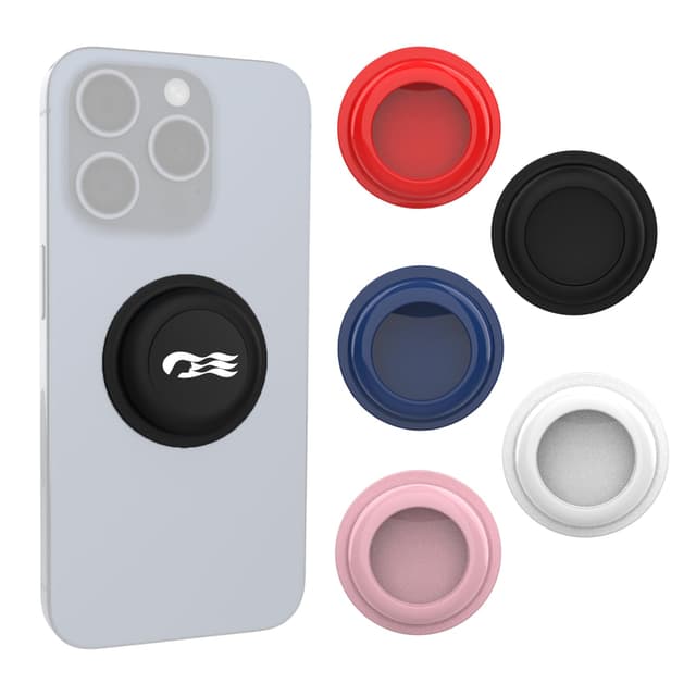 [5 Pack] Princess Cruise Medallion Holders for iPhone, Android, and All Devices - Stickers Cell Phone Holder Accessories for Carnival Ocean Medallion (Black/White/Blue/Red/Pink)