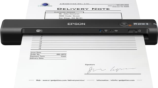 Epson® WorkForce® ES-60W Wireless Portable Color Document Scanner, B11B253201