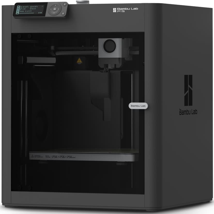 Bambu Lab P1S 3D Printer, Fully Enclosed, Support Up to 16 Colors/Multi Materials, 500mm/s Fast Printing & High Precision, CoreXY & Auto Bed Leveling, Ready-to-Use FDM 3D Printers Large Print Size