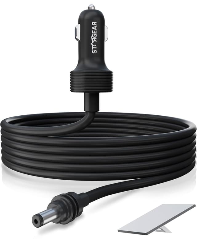 Stargear Starlink Mini Cable 12V Power Cable 3M/10FT, Starlink Mini Accessories 16AWG Cigarette Lighter to DC Cord, 12V-48V Car Charger Car Adapter