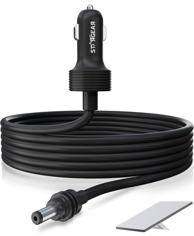 Stargear Starlink Mini Cable 12V Power Cable 3M/10FT, Starlink Mini Accessories 16AWG Cigarette Lighter to DC Cord, 12V-48V Car Charger Car Adapter