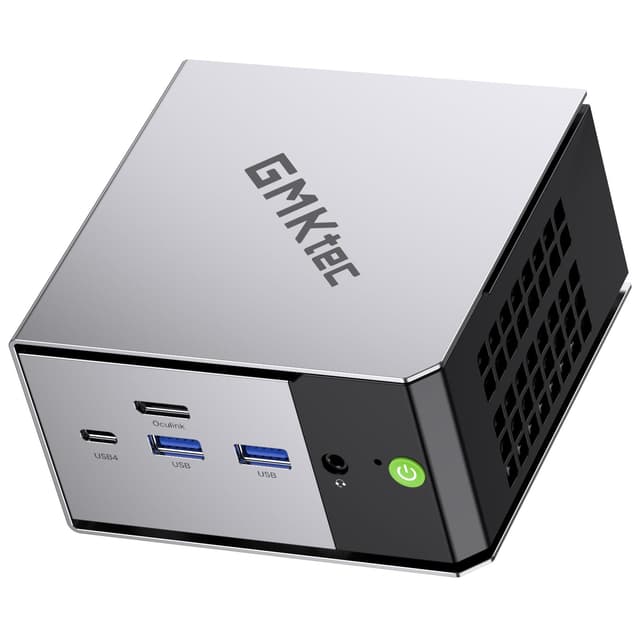 GMKtec Mini PC AMD Ryzen 5 PRO 6650H (Turbo 4.50GHz) 16GB DDR5 1TB NVME SSD Dual NIC LAN 2.5GbE Oculink, USB4, HDMI, USB-C Desktop Computer M8