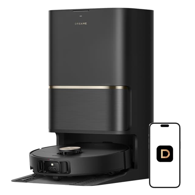 DREAME L50 Ultra Robot Vacuum and Mop Black with Auto-Empty and Mop Self-Cleaning, Precise Obstacle Avoidance, 19,500Pa Suction, HyperStream Detangling DuoBrush