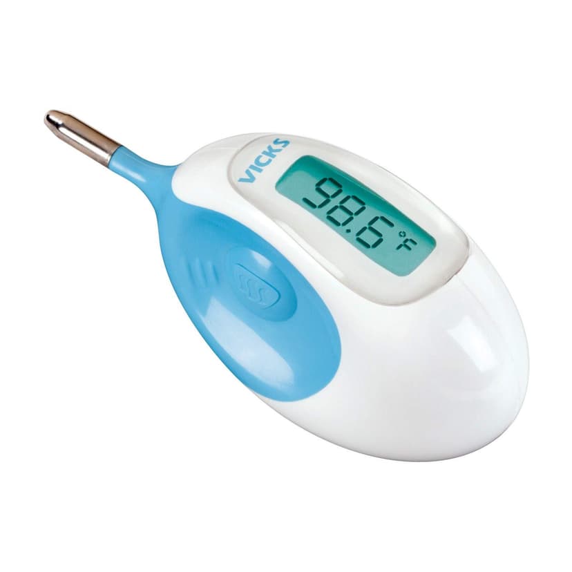 Vicks Baby Rectal Thermometer Baby Thermometer for Rectal Temperature, Short and Flexible Tip with Fast Read Times and Large Digital Display