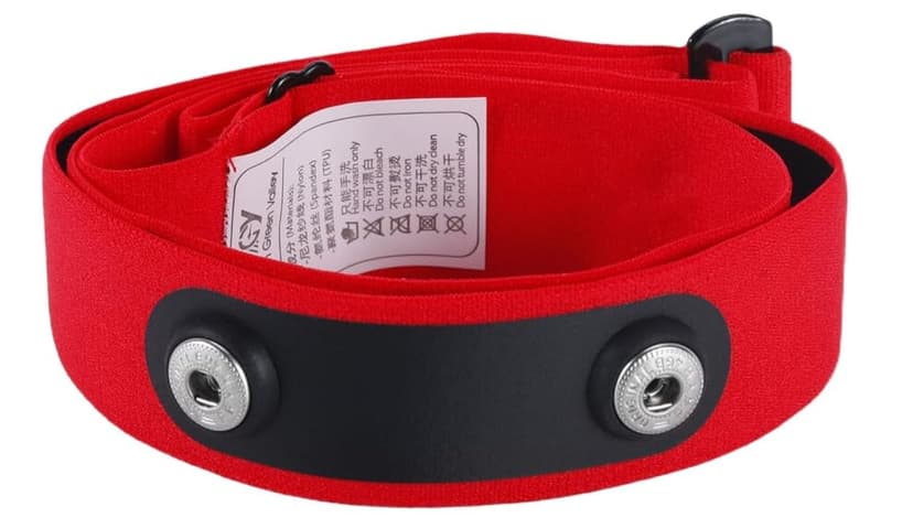 Rich Green Valley Heart Rate Monitor Chest Strap for myzone Replacement Strap Compatible with MYZONE MZ-3 MZ-1 Strap SweatProof & Waterproof Pro Chest Belt (Red, Medium)