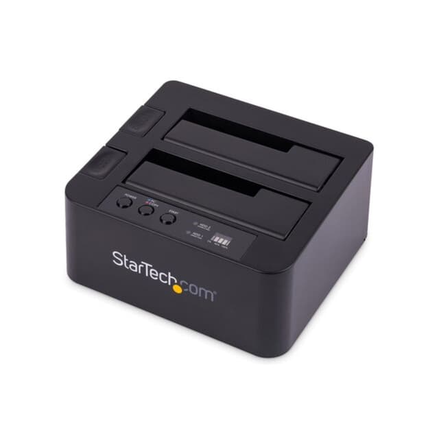 StarTech.com Dual-Bay USB 3.0 to SATA and IDE Hard Drive Docking Station, USB Hard Drive Dock, External 2.5/3.5" SATA III/IDE, SSD/HDD Docking Station, Hot-Swap Drive Bays, Top-Loading (UNIDOCKU33)