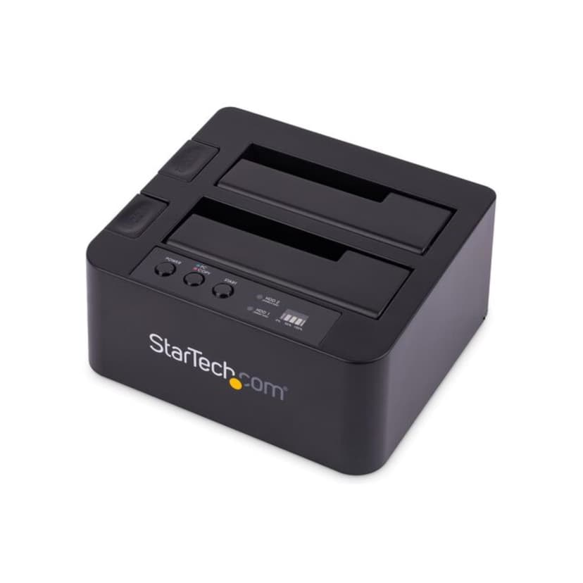 StarTech.com Dual-Bay USB 3.0 to SATA and IDE Hard Drive Docking Station, USB Hard Drive Dock, External 2.5/3.5" SATA III/IDE, SSD/HDD Docking Station, Hot-Swap Drive Bays, Top-Loading (UNIDOCKU33)