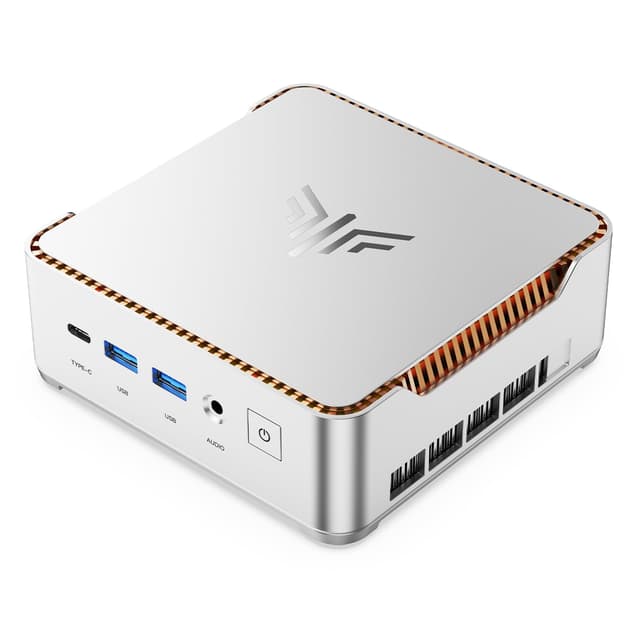 KAMRUI Hyper H2 Mini PC Windows 11 Pro, Intel Core 14450HX (Beats i7-1195G7/12700H), 16GB RAM 512GB PCIe4.0 SSD, Triple 4K, HDMI, DP, USB-C, Ethernet, Mini Desktop Computer for Office, Business