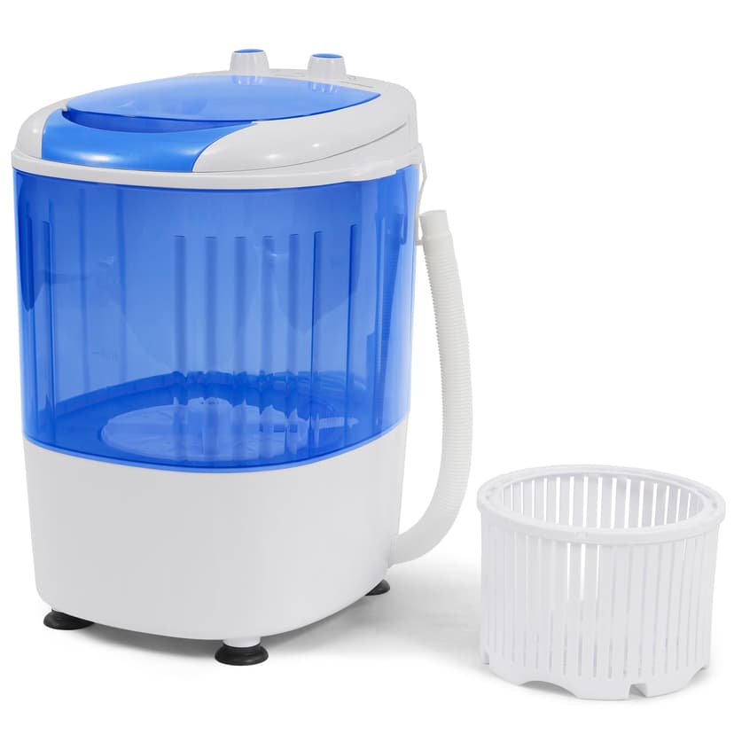 Elevon Mini Spin Dryer Portable Washing Machine, Compact Laundry for Home, Apartment, RV, Blue