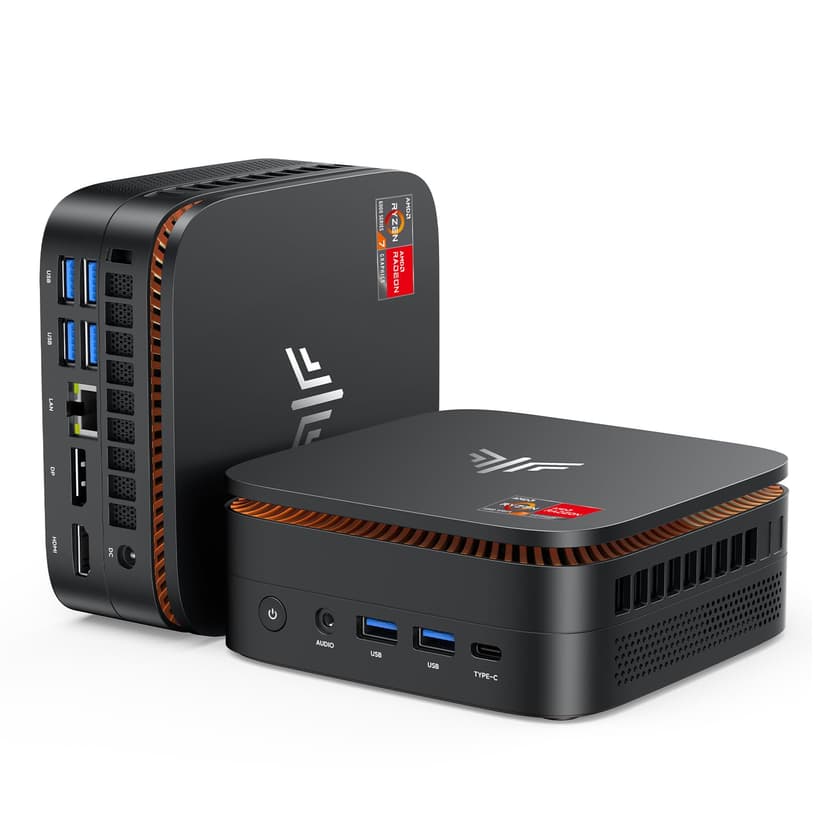 KAMRUI Hyper H1 Mini Gaming PC, AMD Ryzen 7 6800H, 32GB LPDDR5 6400MHz 512GB M.2 NVMe PCIe3.0x4 SSD Mini PC(8C/16T,up to 4.7GHz), 16MB L3 Smart Cache, Triple 4K Display/WiFi6/BT5.2/Mini Desktop pc
