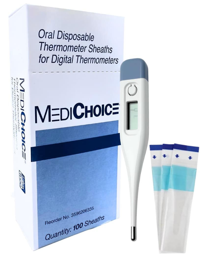 MediCHOICE DISPOSABLE THERMOMETER SHEATHS FOR DIGITAL THERMOMETER BOX OF 100
