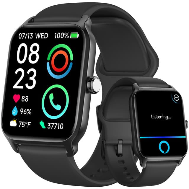 Fitpolo Smart Watches for Men Android & iPhone, Alexa Built-in [1.8" HD Screen] IP68 Waterproof Fitness Watch with Bluetooth Call (Answer/Make), Heart Rate/Sleep/SpO2 Monitor, 105+ Sports Tracker