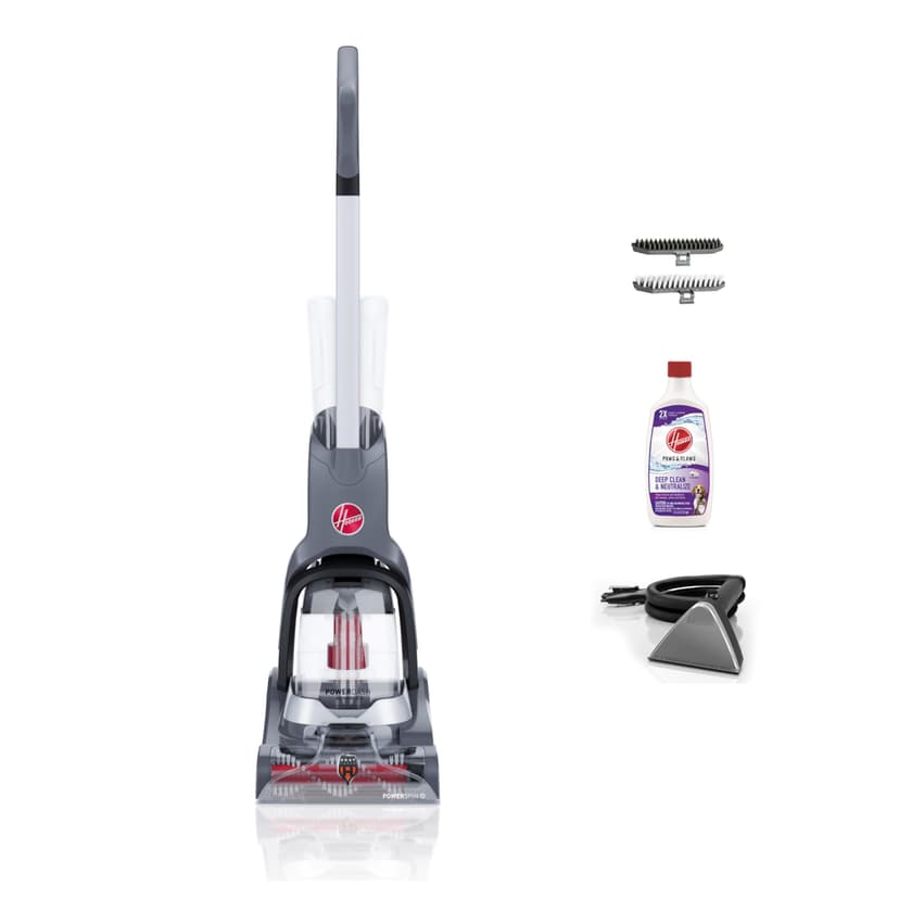 Hoover PowerDash Pet Advanced Compact Carpet Cleaner Machine with Above Floor Cleaning, Lightweight Carpet Shampooer Machine, Pair with a Hoover Carpet Cleaner Solution for a Bright, Refreshed Home