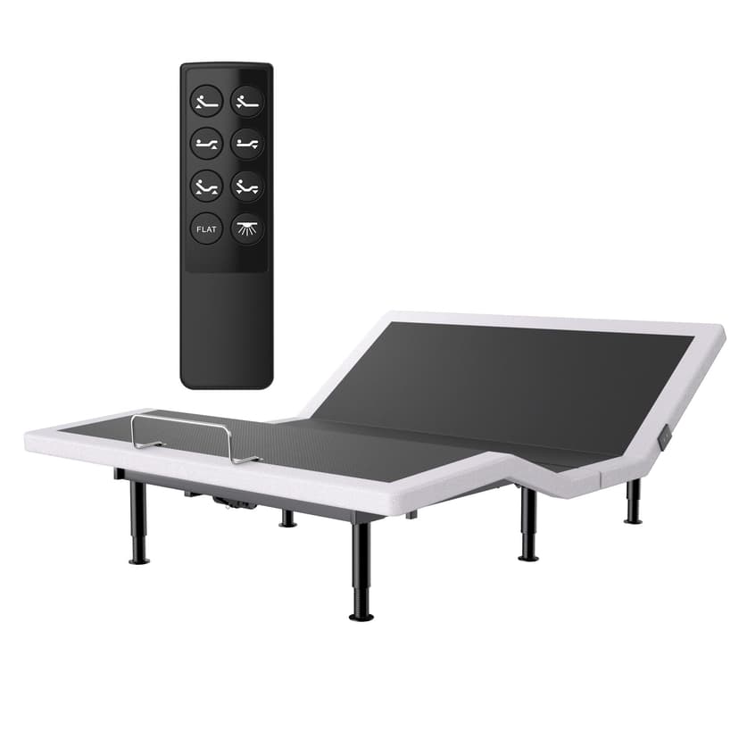 Yireehome Electric Queen Adjustable Bed Frame with Wireless Remote, Head Foot Incline, USB, Underbed Light - Heavy Duty Platform, Easy Assembly, Zero Gravity - Bedframe Basic with Quiet Motor