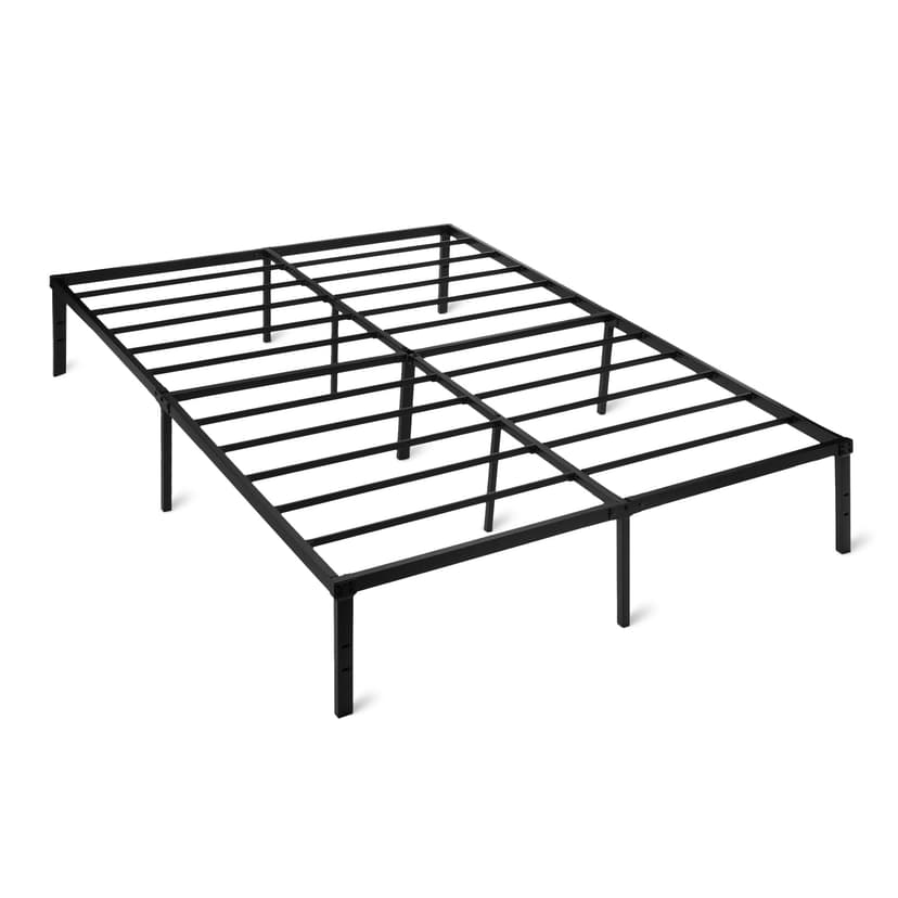 Amazon Basics-Metal Bed Frame, Non-Foldable Platform Bed, Easy Assembly, Queen, 60W x 80L in, Black