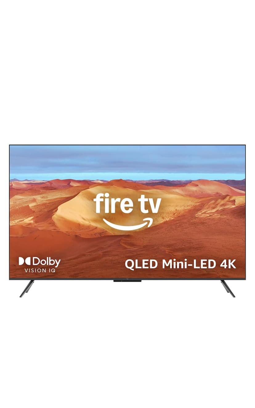 Amazon Fire TV 65" Omni Mini-LED Series, QLED 4K UHD smart TV, Dolby Vision IQ, 144hz gaming mode, Ambient Experience, hands-free with Alexa, 2024 release