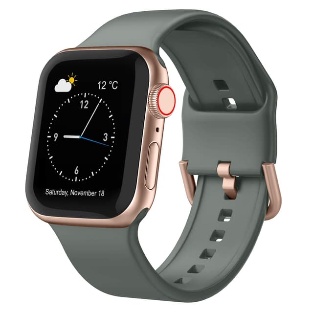Sport Band Compatible with Apple Watch Bands 49mm 46mm 45mm 44mm 42mm 41mm 40mm 38mm, Soft Silicone Replacement Strap with Classic Clasp for iWatch Series 11 10 9 8 7 6 5 4 3 2 1 SE Ultra Women Men
