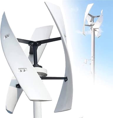 Lbxlhr 10000W/12000W Upgraded Wind Vertical Axis Turbine Generator 12V 24V 48V 220V with MPPT Controller Wind Turbine Kit for Hybrid Wind Solar System(12000w,48v)