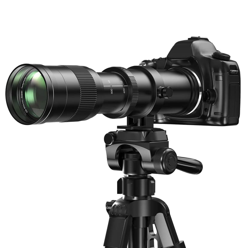 EF/EF-S 420-800mm F8.3 Telephoto Zoom Lens(MF) for Canon EOS Rebel T8i/T7i/T7/T6i/T5/T3i/T2i/XSi/SL3/SL2/T100/90D/80D/70D/50D/5D Mark IV/6D II/7D II/1D X III II-Manual Focus DSLR Cameras Lenses(Black)