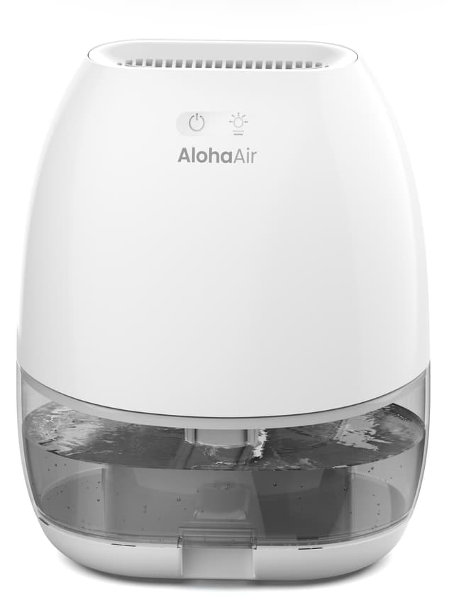 Dehumidifier, AlohaAir 34 OZ Small Dehumidifiers for Home and Room, Quiet with 7 Colors Night Light, Auto Shut Off, Dehumidifiers for Bedroom, Bathroom, RV, and Closet