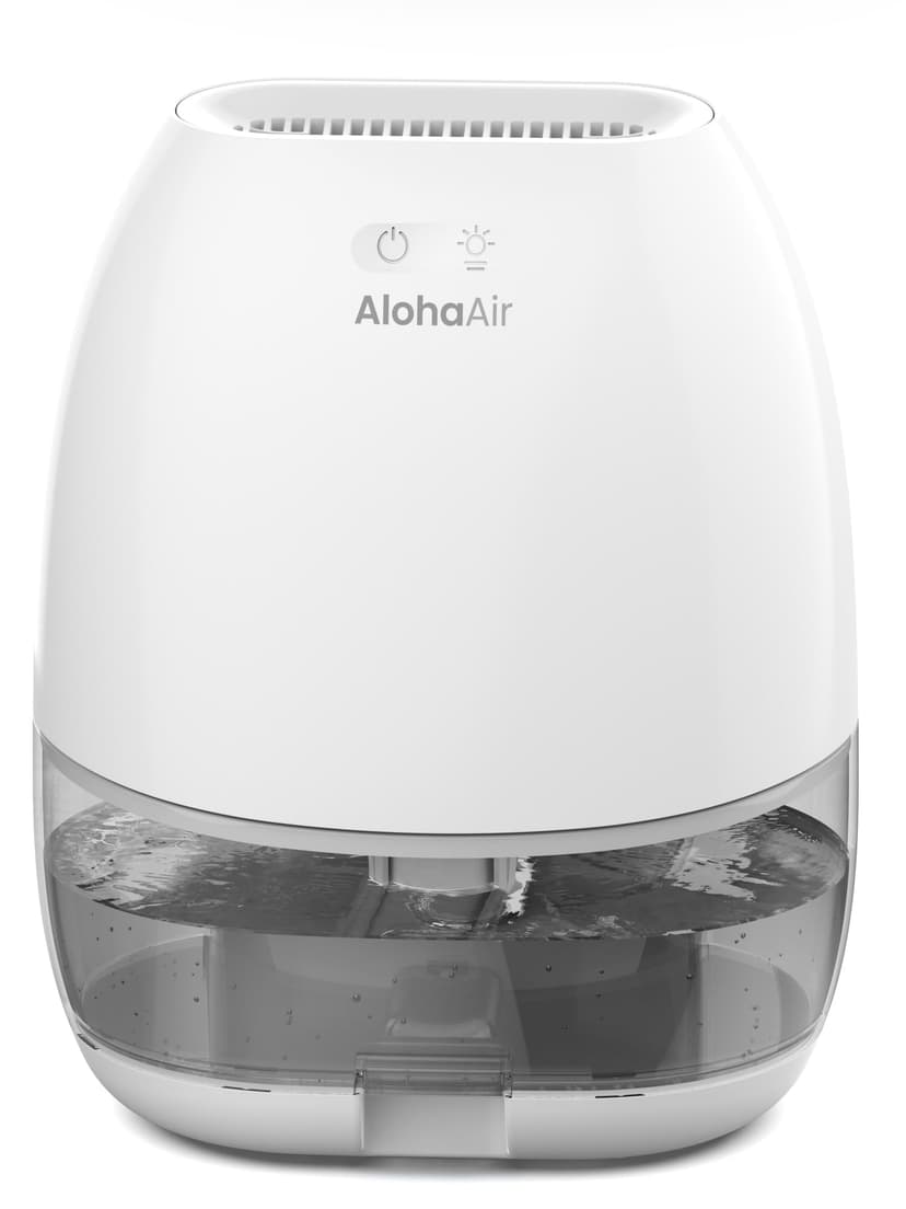 Dehumidifier, AlohaAir 34 OZ Small Dehumidifiers for Home and Room, Quiet with 7 Colors Night Light, Auto Shut Off, Dehumidifiers for Bedroom, Bathroom, RV, and Closet