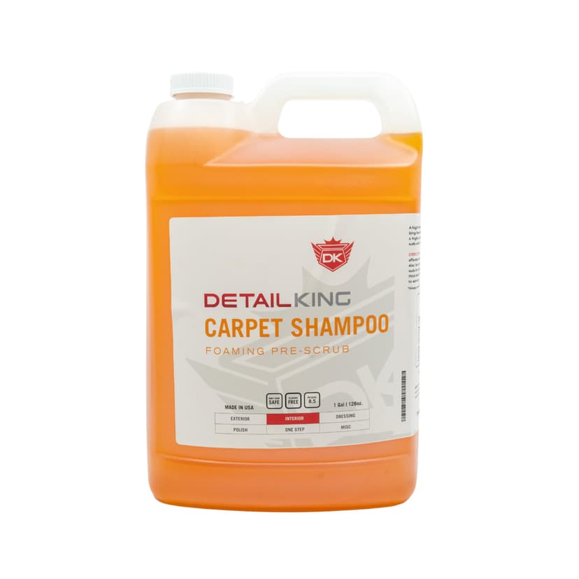 Detail King Automotive Carpet Shampoo & Car Upholstery Cleaner - Auto Detailing Carpet Cleaner for Car Interior - Gallon