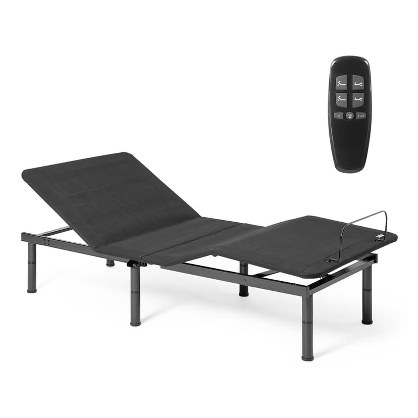 Amazon Basics Adjustable Metal Platform Bed Base with Wireless Remote Control, Twin XL