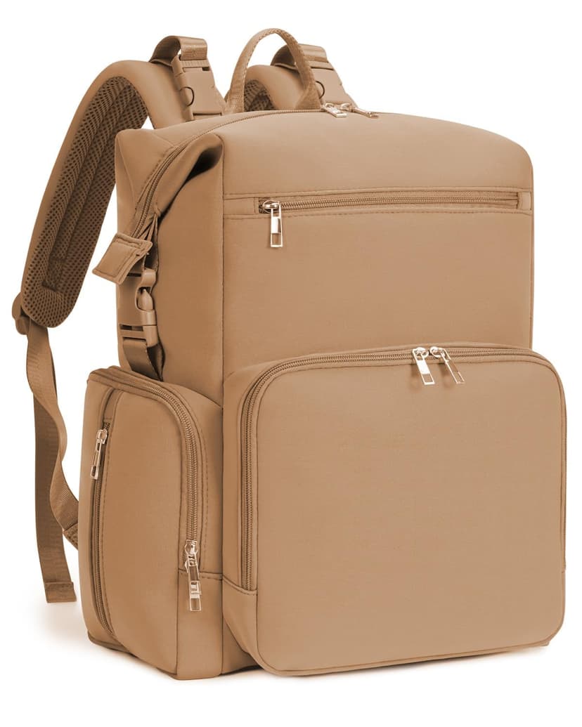 CEI-CEI Neoprene Diaper Bag Backpack Large Newborn Baby Maternity Bags Waterproof Travel Backpack for Mom Dad with Insulated Pockets,Changing Pad