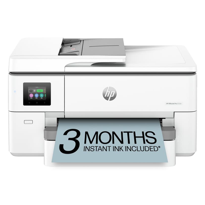 HP OfficeJet Pro 9720e Wide Format Wireless All-in-One Color Inkjet Printer, Print, scan, Copy, ADF, Duplex Printing Best for Office, 3 Month Instant Ink Trial Included, AI-Enabled (53N95A)