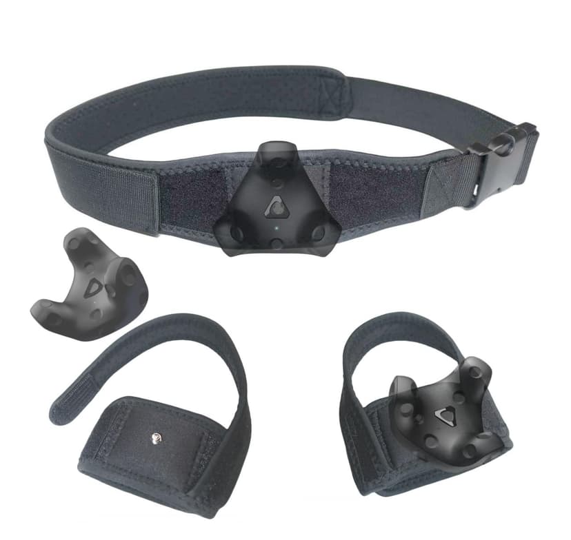 Jadery VR Tracker Straps Waist+Feets 3 in1(New Model for 2024), for Vive Tracker, Ultimate Tracker, Tundra Tracker –Full Body Tracking Belt in VR Chat, Dance Dash, and Other FBT apps