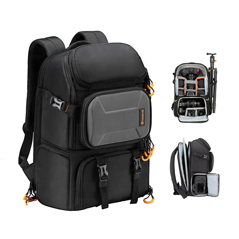 TARION 15L Camera Backpack Large Camera Bag with 15.6" Laptop Compartment & Side Access & Waterproof Raincover Outdoor Photography Hiking Travel Professional DSLR Backpack for Photographers(PBL)